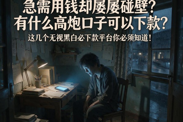 急需用钱却屡屡碰壁？有什么高炮口子可以下款？这几个无视黑白必下款平台你必须知道！