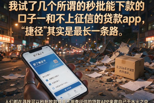 我试了几个所谓的秒批能下款的口子和不上征信的贷款app，结果和我想的完全不一样