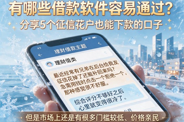 有哪些借款软件容易通过？分享5个征信花户也能下款的口子