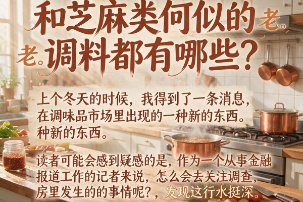 和芝麻类似的调料都有哪些？我花了三个月调查，发现这行水挺深
