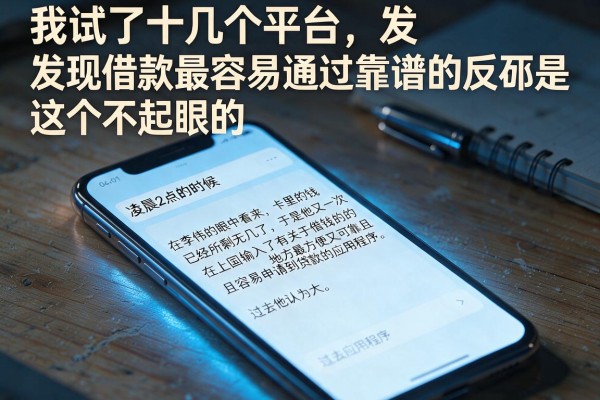 我试了十几个平台，发现借款最容易通过靠谱的反而是这个不起眼的