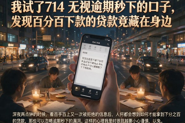 我试了714无视逾期秒下的口子，发现百分百下款的贷款竟藏在身边