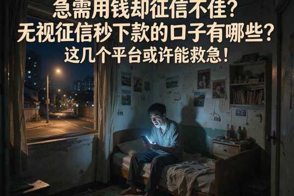 急需用钱却征信不佳？无视征信秒下款的口子有哪些？这几个平台或许能救急！