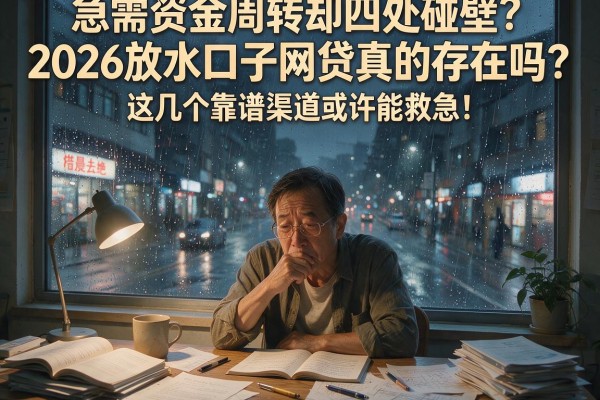 急需资金周转却四处碰壁？2026放水口子网贷真的存在吗？这几个靠谱渠道或许能救急！