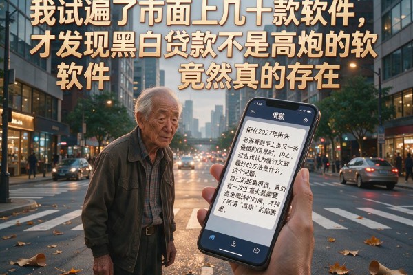 我试遍了市面上几十款软件，才发现黑白贷款不是高炮的软件竟然真的存在