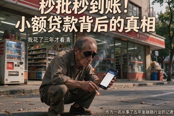 秒批秒到账！小额贷款背后的真相，我花了三年才看清