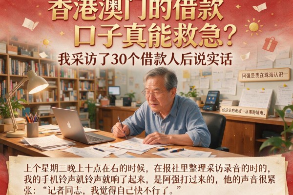 香港澳门的借款口子真能救急？我采访了30个借款人后说实话
