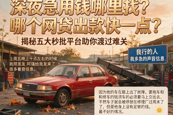 深夜急用钱哪里找?哪个网贷出款快一点?揭秘五大秒批平台助你渡过难关