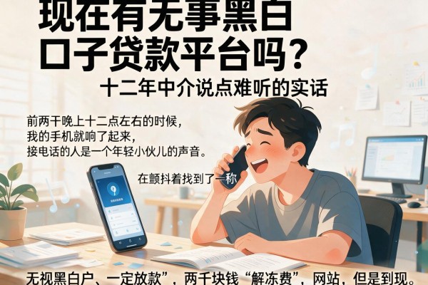 现在有无事黑白口子贷款平台吗？十二年中介说点难听的实话