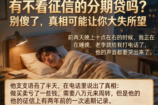 有不看征信的分期贷吗？别傻了，真相可能让你大失所望