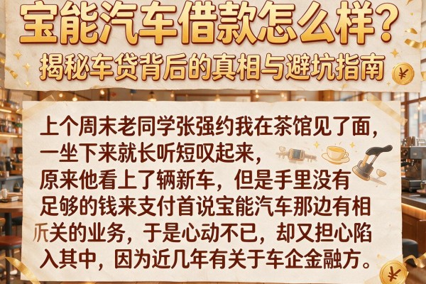 宝能汽车借款怎么样？揭秘车贷背后的真相与避坑指南