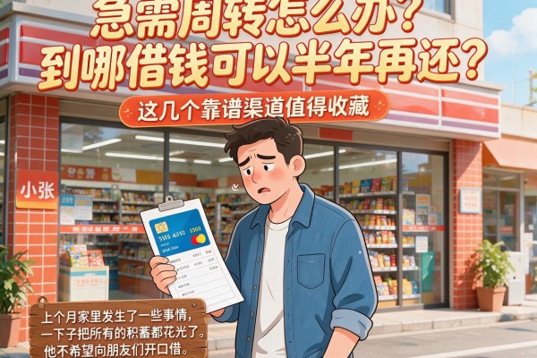 急需周转怎么办？到哪借钱可以半年再还？这几个靠谱渠道值得收藏