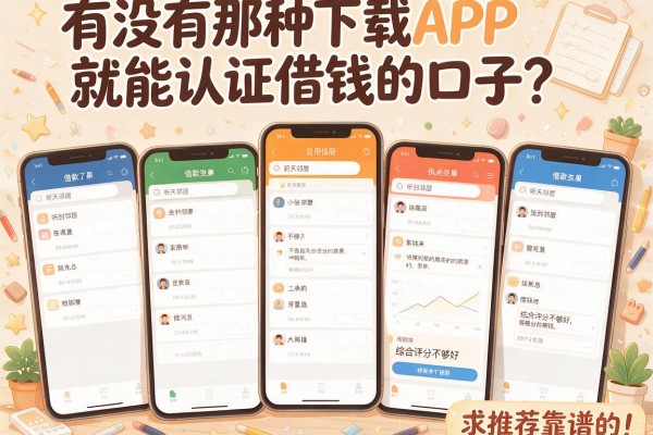 有没有那种下载APP就能认证借钱的口子？求推荐靠谱的！