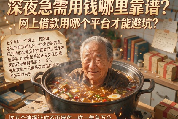 深夜急需用钱哪里靠谱？网上借款用哪个平台才能避坑？这五个选择让你不再迷茫