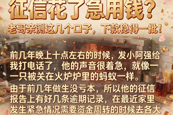 征信花了急用钱？老哥亲测这几个口子，下款稳得一批！