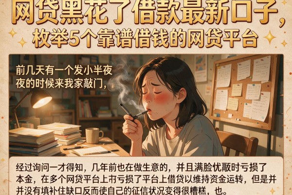 网贷黑花了借款最新口子，枚举5个靠谱借钱的网贷平台