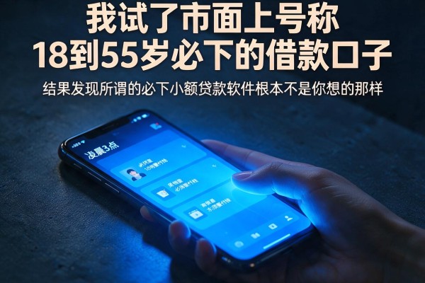 我试了市面上号称18到55岁必下的借款口子，结果发现所谓的必下小额贷款软件根本不是你想的那样