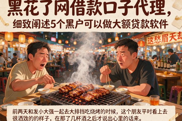 黑花了网借款口子代理，细致阐述5个黑户可以做大额贷款软件