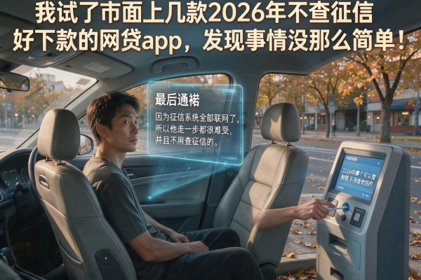 我试了市面上几款2026年不查征信好下款的网贷app,发现事情没那么简单