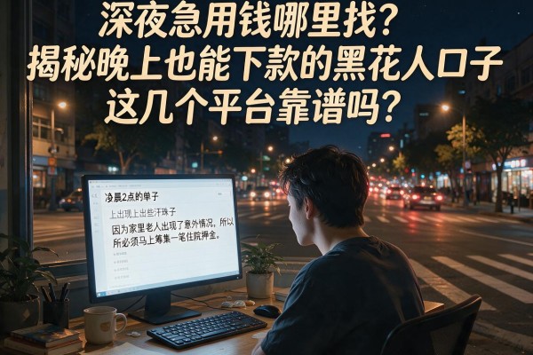 深夜急用钱哪里找？揭秘晚上也能下款的黑花口子，这几个平台靠谱吗？