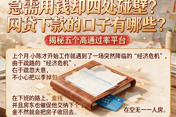 急需用钱却四处碰壁？网贷下款的口子有哪些？揭秘五个高通过率平台