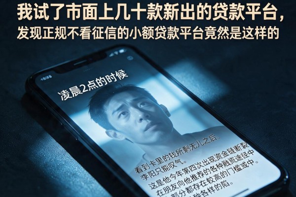 我试了市面上几十款新出的贷款平台，发现正规不看征信的小额贷款平台竟然是这样的