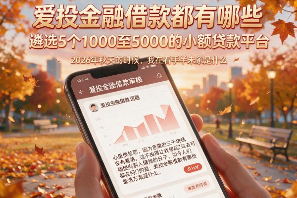 爱投金融借款都有哪些，遴选5个1000至5000的小额贷款平台