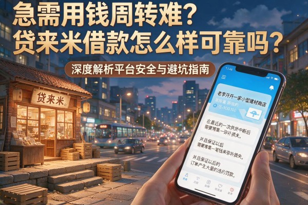 急需用钱周转难？贷来米借款怎么样可靠吗？深度解析平台安全与避坑指南