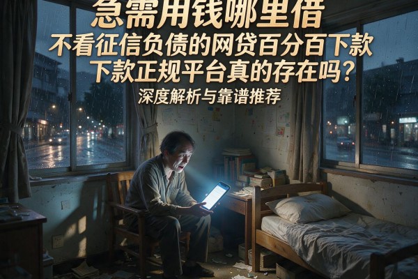 急需用钱哪里借？不看征信负债的网贷百分百下款正规平台真的存在吗？深度解析与靠谱推荐