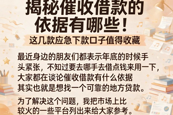 揭秘催收借款的依据有哪些，这几款应急下款口子值得收藏