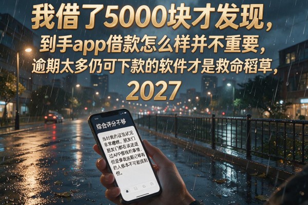 我借了5000块才发现，到手app借款怎么样并不重要，逾期太多仍可下款的软件才是救命稻草