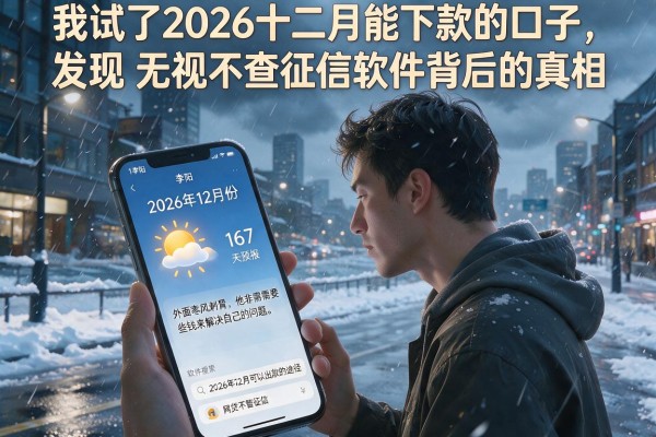 我试了2026十二月能下款的口子，发现无视不查征信软件背后的真相