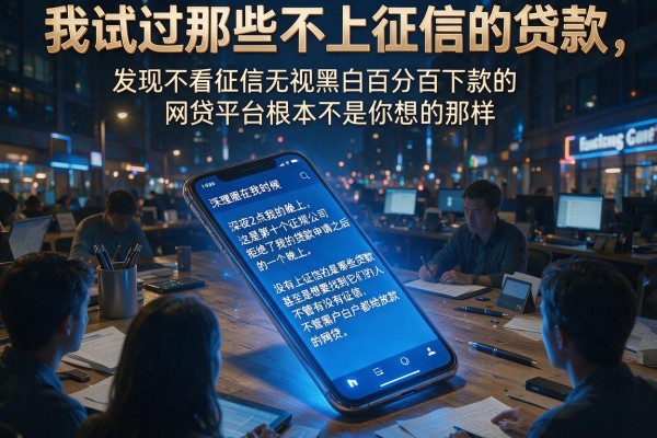 我试过那些不上征信的贷款，发现不看征信无视黑白百分百下款的网贷平台根本不是你想的那样