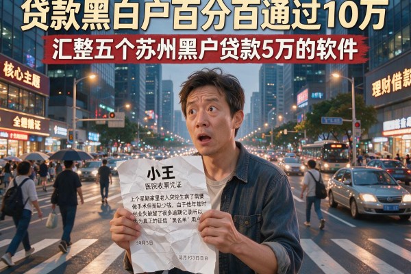贷款黑白户百分百通过10万，汇整五个苏州黑户贷款5万的软件