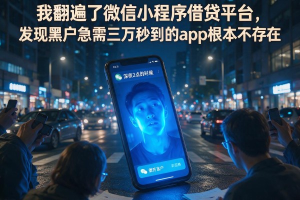 我翻遍了微信小程序借贷平台，发现黑户急需三万秒到的app根本不存在
