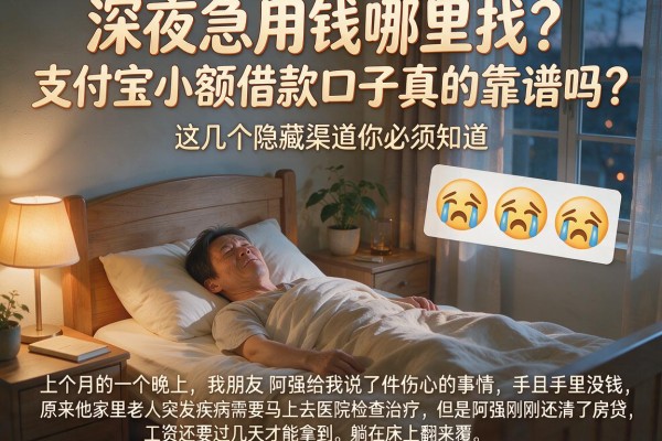 深夜急用钱哪里找？支付宝小额借款口子真的靠谱吗？这几个隐藏渠道你必须知道