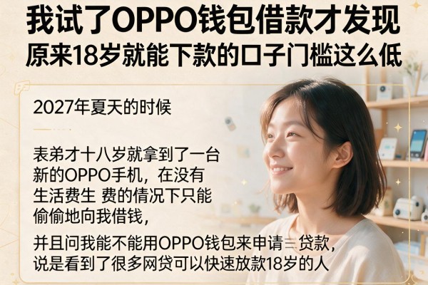 我试了OPPO钱包借款才发现，原来18岁就能下款的口子门槛这么低