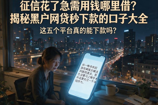 征信花了急需用钱哪里借？揭秘黑户网贷秒下款的口子大全，这五个平台真的能下款吗？