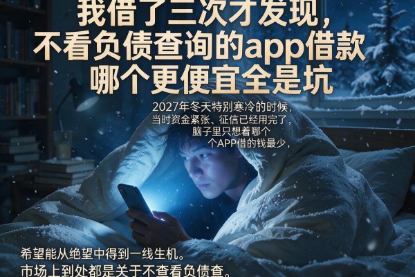 我借了三次才发现,不看负债查询的app借款哪个更便宜全是坑