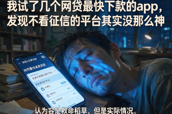我试了几个网贷最快下款的app,发现不看征信的平台其实没那么神