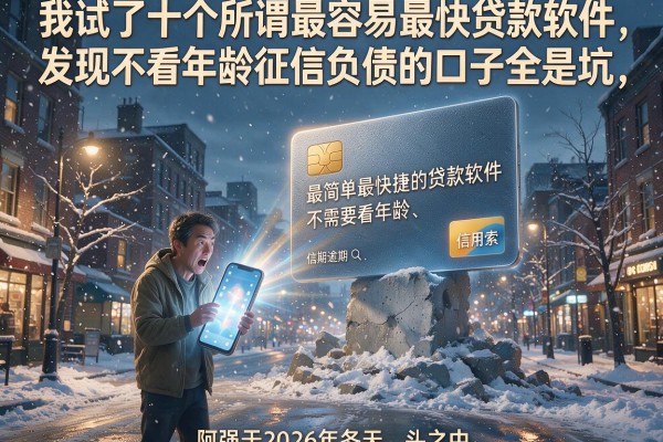 我试了十个所谓最容易最快贷款软件，发现不看年龄征信负债的口子全是坑
