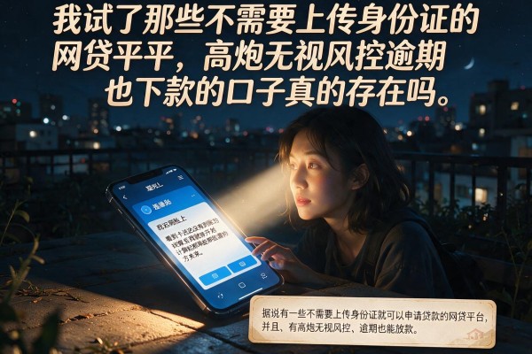 我试了那些不需要上传身份证的网贷平台，高炮无视风控逾期也下款的口子真的存在吗