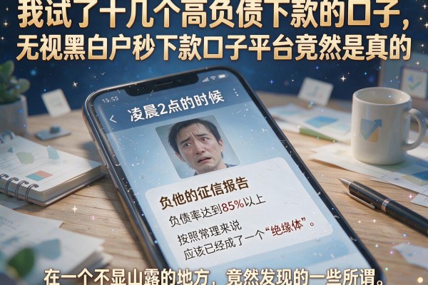 我试了十几个高负债下款的口子,发现无视黑白户秒下款口子平台竟然是真的