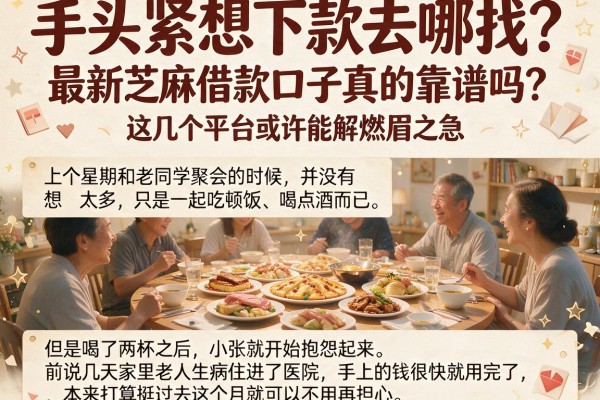 手头紧想下款去哪找？最新芝麻借款口子真的靠谱吗？这几个平台或许能解燃眉之急