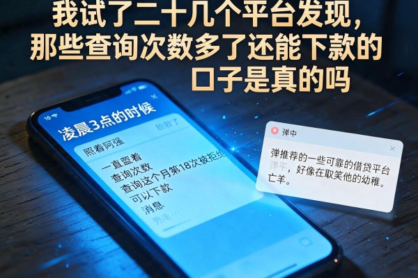 我试了二十几个平台发现，那些查询次数多了还能下款的口子是真的吗