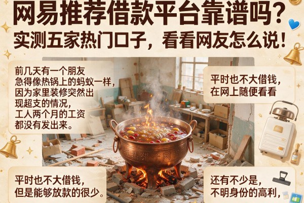 网易推荐借款平台靠谱吗？实测五家热门口子，看看网友怎么说！