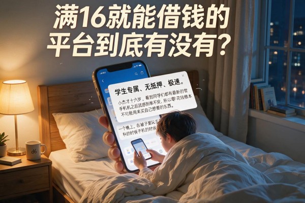 满16就能借钱的平台到底有没有？揭秘未成年人借贷背后的真相与风险