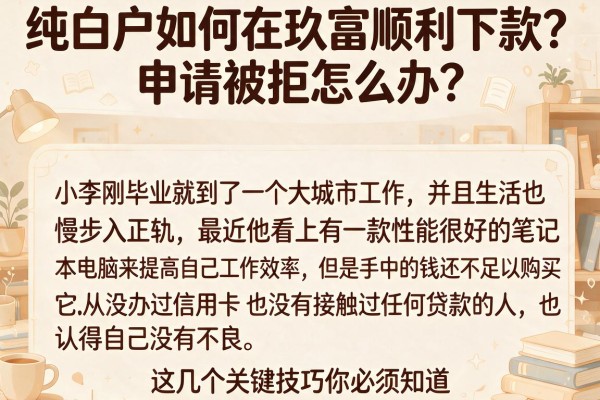 纯白户如何在玖富顺利下款？申请被拒怎么办？这几个关键技巧你必须知道