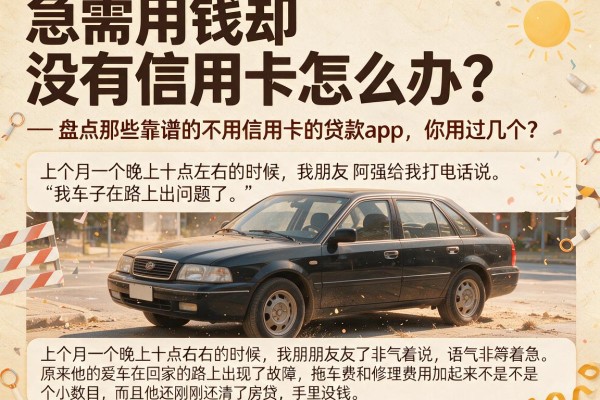急需用钱却没有信用卡怎么办?盘点那些靠谱的不用信用卡的贷款app,你用过几个?