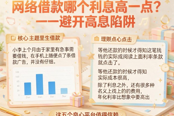 网络借款哪个利息高一点？避开高息陷阱，这五个良心平台值得信赖